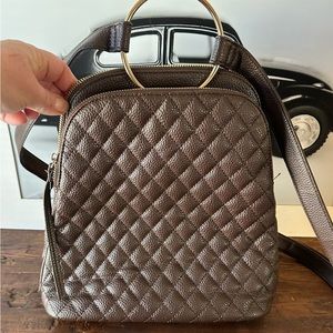 Like Dreams Faux‎ Leather Taupe Backpack Purse Straps.